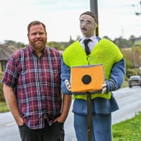West Midlands villagers install fake knitted traffic police with speed cameras to catch out dangerous drivers