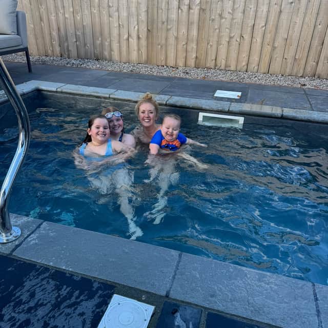 Our private pool - Infinity Lodge, Love2Stay Mid Wales
