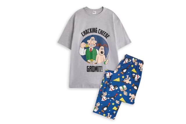 Vanilla Underground Wallace And Gromit Adults Grey Character Pyjama Set