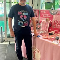 'I was diagnosed with breast cancer after my wife felt a lump - now I spread the word men can get it too at Cannock Asda'