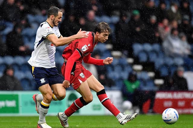 Harry Whitwell struggled to make his impact felt at Deepdale.
Tim Thursfield/Iconic Media Group