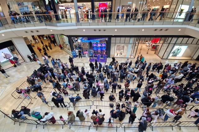 Customers were queuing from 8am