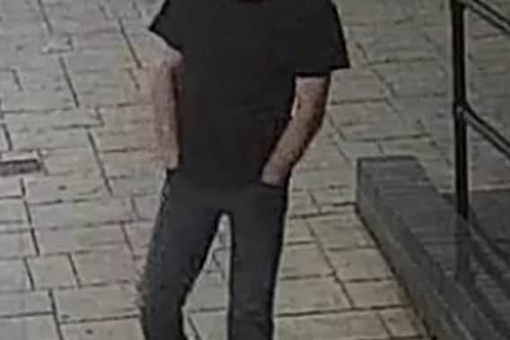 “Officers investigating the theft would like to speak to this man in case he has information