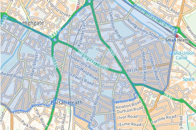 West Midlands Police stop and search areas