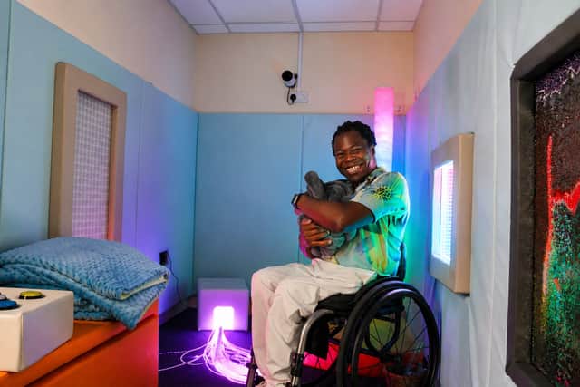 Ade in the sensory room