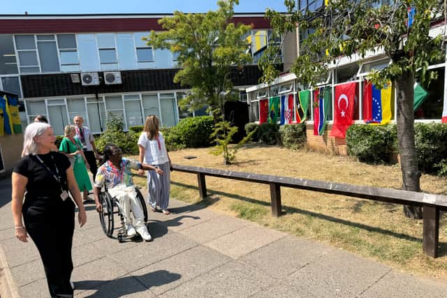 Ade visited Fairfax as students celebrated Culture Day