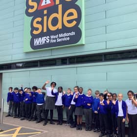 Lift Four Dwellings pupils on their visit to Safeside 