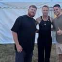 Brendon amd Jaydon Manders with Ronan Keating.