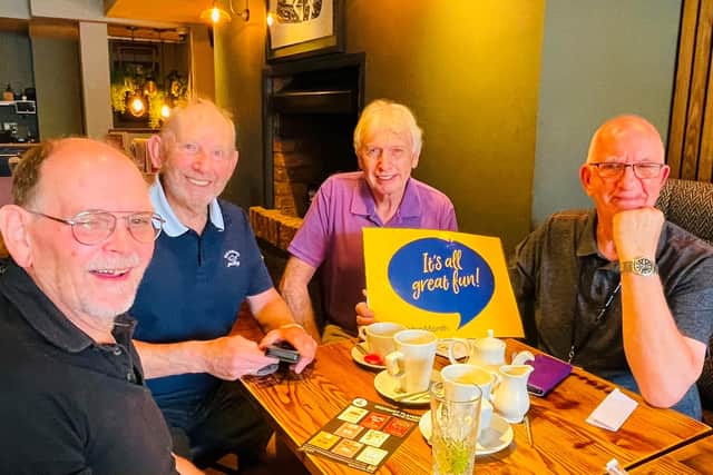 Members of the Oddfellows enjoying a catch up at our Mere Green Cuppa and Catch up