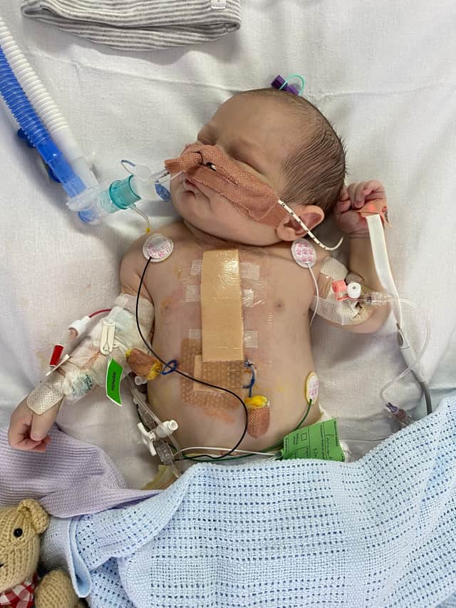 Shortly after Sam was born