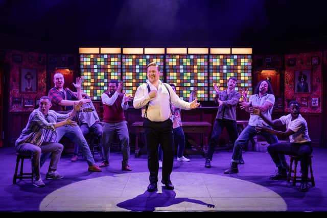 Joshua Lloyd, The Barman leads the cast in song