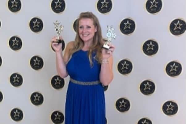 Receiving 2 x silver awards for Best Coach and Best Business at The Best Women's Business Awards