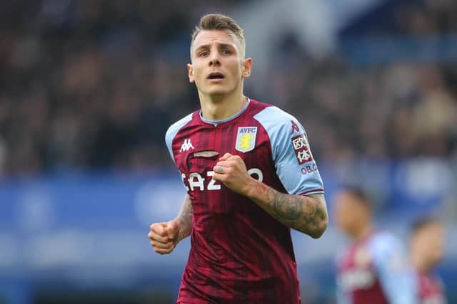The left-back joined Aston Villa from Everton in a permanent transfer worth up to £25m.
