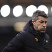 ONE BACK, THREE OUT: For Wolves boss Bruno Lage, above, ahead of Friday night's clash against Leeds United at Molineux. Photo by Naomi Baker/Getty Images.