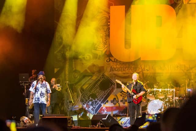 UB40 feat. Ali Campbell and Astro at Scarborough Open Air Theatre. Photo: Cuffe and Taylor.