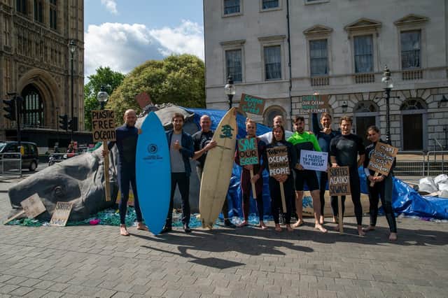 Members of Surfers Against Sewage. Picture: SWNS/Adam Gray.