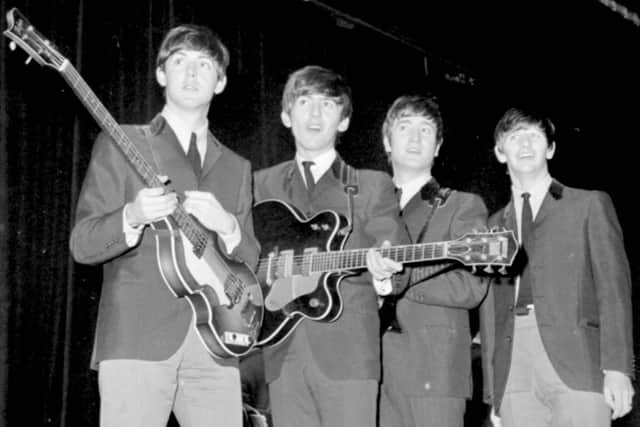 The Beatles during rehearsals for the 1963 Royal Variety Performance, at the Prince of Wales Theatre in London, the year after they released their first single 'Love Me Do'. Picture: PA.