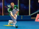 Nicky Brett in action at the World Indoor Bowls Championships in 2020. Photo: Don Hemp, photowizards.