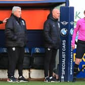 West Brom boss Steve Bruce watches on from the dug-out on Saturday