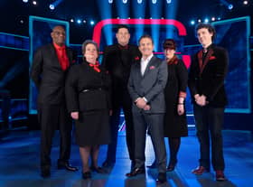 Shaun 'The Dark Destroyer' Wallace, Anne 'The Governess' Hegerty, Mark 'The Beast' Labbett, Bradley Walsh, Jenny 'The Vixen' Ryan and Darragh 'The Menace' Ennis