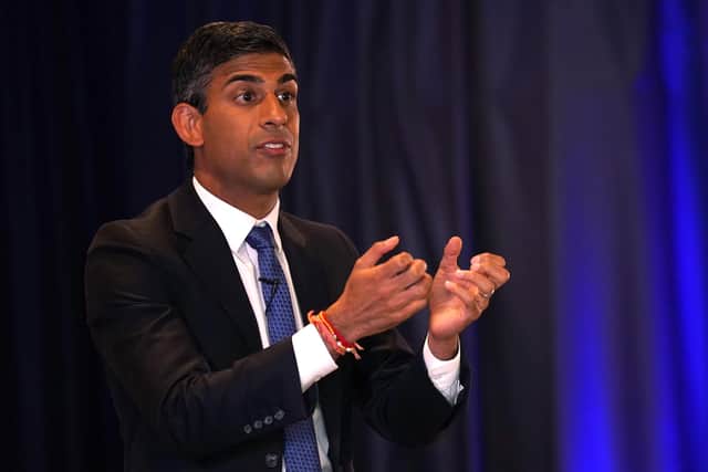 Rishi Sunak during the hustings event at the Culloden Hotel in Belfast