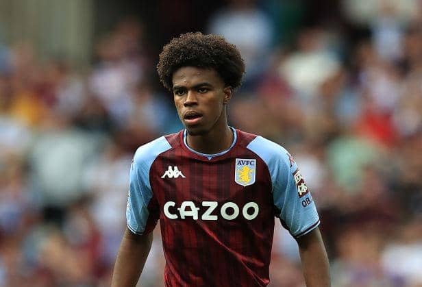 <p>Carney Chukwuemeka of Aston Villa looks on during the Premier League match between Aston Villa  and  Brentford at Villa Park on August 28, 2021 in Birmingham, England. (Photo by David Rogers/Getty Images)</p>