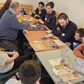 Ninestiles learners at the cafe