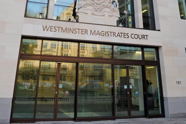 Westminster Magistrates' Court. File image.
