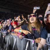 Fans inside the Utilita Arena in Birmingham on Friday, January 12, 2024, watching Bring Me The Horizon. Photo by David Jackson.