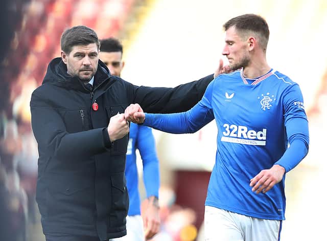 Steven Gerrard could be tempted by a reunion with Rangers full-back Borna Barisic. (Photo by Ian MacNicol/Getty Images)