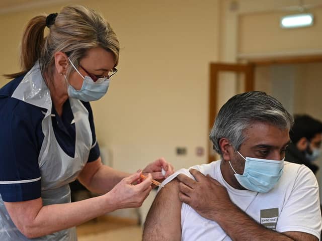 People are being encouraged to get their Covid booster vaccines as soon as possible. Photo: Oli Scarff/Getty Images