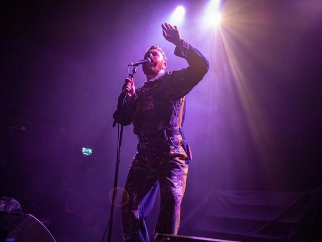 Tom Rasmussen on stage at the O2 Institute in Birmingham on Thursday, March 1. Photo by David Jackson.