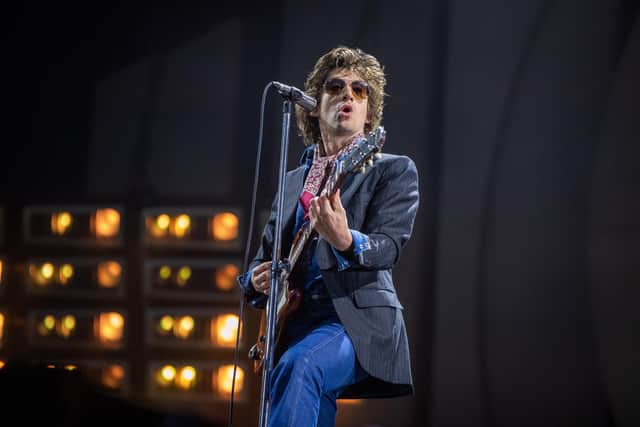 Arctic Monkeys on stage at the Coventry Building Society Arena in Coventry on Wednesday, May 31, 2023. Photo by David Jackson.