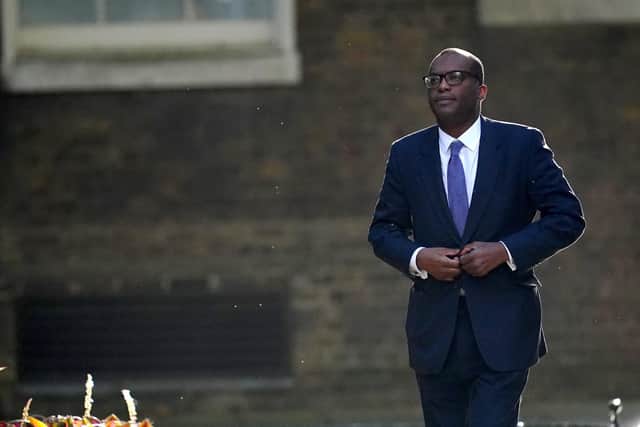 Chancellor of the Exchequer Kwasi Karteng arriving in Downing Street, London, for the first Cabinet meeting with new Prime Minister Liz Truss. Picture: Victoria Jones/PA Wire