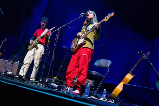 Black Country New Road on stage at the BP Pulse LIVE arena in Birmingham on Friday, November 15, 2024. Photo by David Jackson.