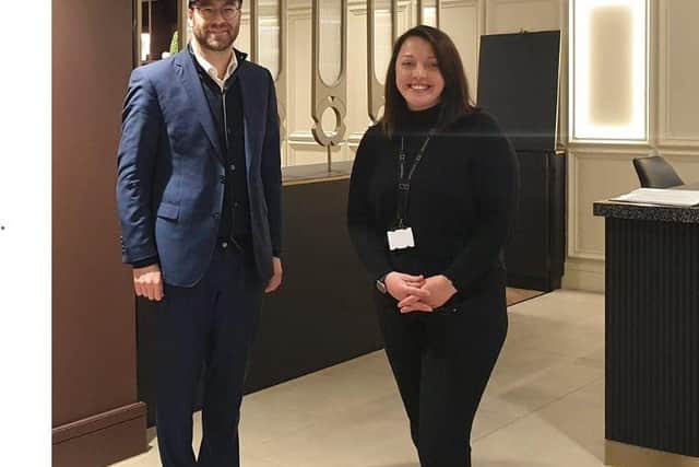 Chaim Grunfeld, Founder and Director of Prime Connect and Helen Brennan, Customer Care Manager at JPM Real Estate Management Limited.