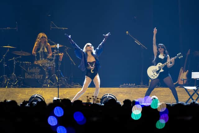 Goldie Boutilier on stage at the Utilita Arena in Birmingham on Saturday, October 11, 2025. Photo by David Jackson.