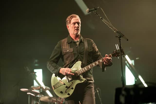Queens Of The Stone Age performing on stage at Resorts World Arena in Birmingham on Sunday, November 19. 2023. Photo by David Jackson.