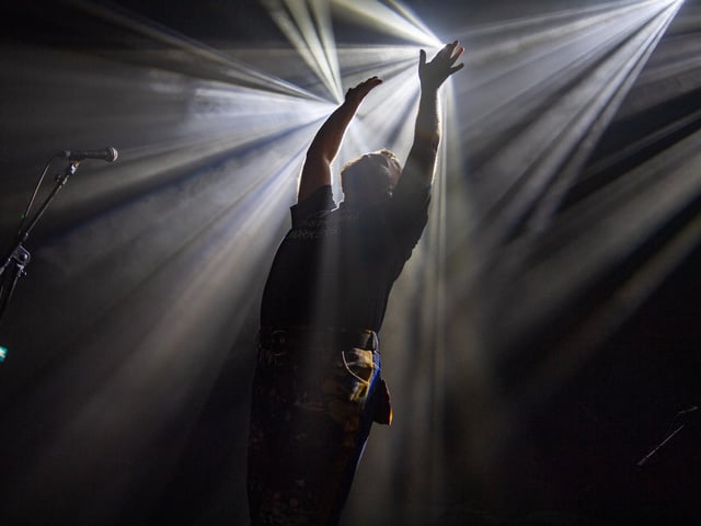 Tom Rasmussen on stage at the O2 Institute in Birmingham on Thursday, March 1. Photo by David Jackson.