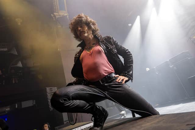 AFi on stage at the O2 Institute in Birmingham on Monday, August 24. Photo by David Jackson.
