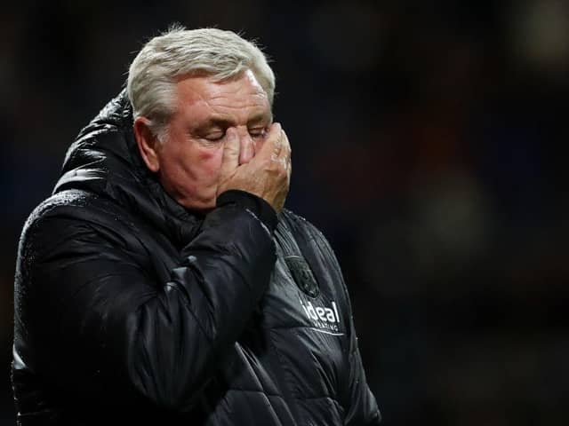Steve Bruce has been dismissed as West Bromm boss after eight wins in 32 games in charge. Credit: Getty. 