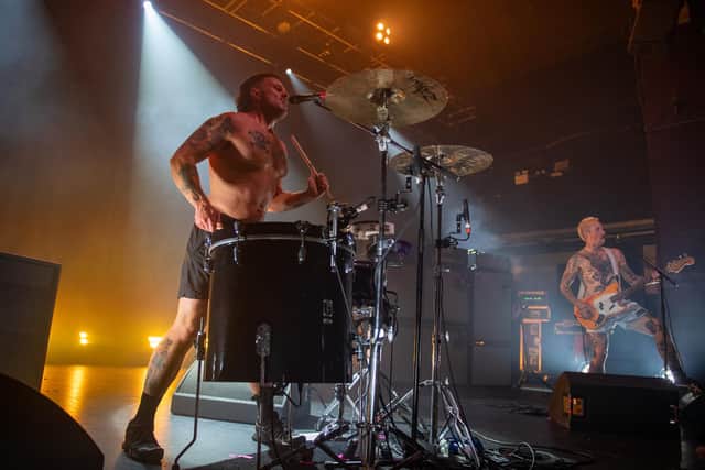 Soft Play on stage at the O2 Institute in Birmingham on Friday, October 18, 2024. Photo by David Jackson.