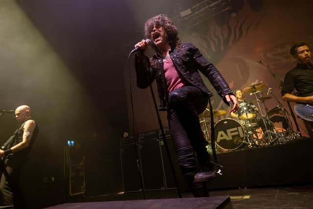 AFi on stage at the O2 Institute in Birmingham on Monday, August 24. Photo by David Jackson.