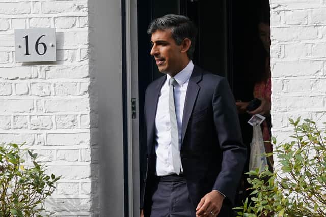 Rishi Sunak leaves his house in London on the day the result of the Conservative Party leadership election is set to be announced. The winner of the poll of party members will become the new Prime Minister. Picture date: Monday September 5, 2022. PA Photo. See PA story POLITICS Tories. Photo credit should read: Victoria Jones/PA Wire