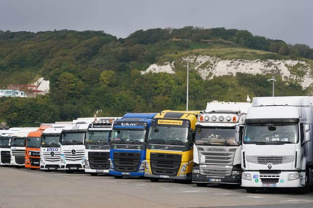 The UK is said to be 100,000 lorry drivers short due to Brexit and Covid (pic: Gareth Fuller/PA)
