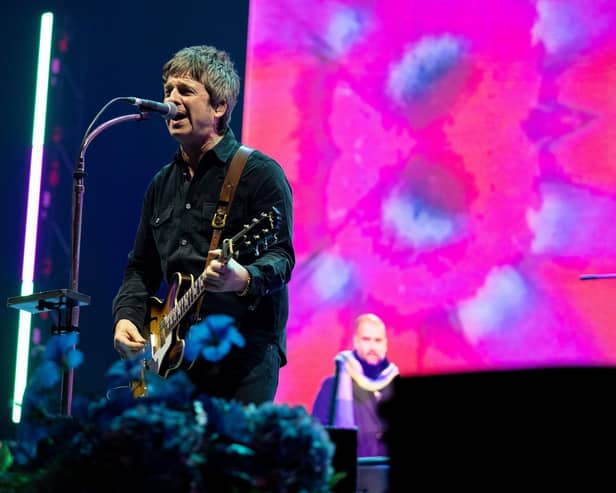 Noel Gallagher on stage at the Utilita Arena in Birmingham on Friday, December 15. Photo by David Jackson.