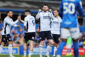 Oliver Burke of Millwall celebrates his goal against Birmingham City (Matthew Lewis/Getty Images)