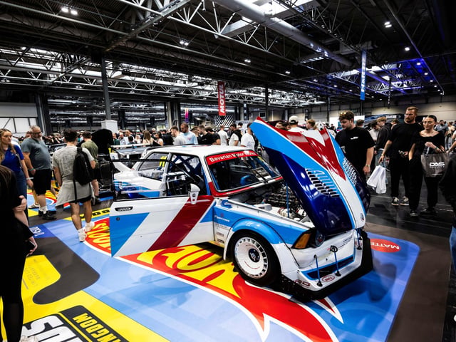 The winning BMW at Birmingham's NEC