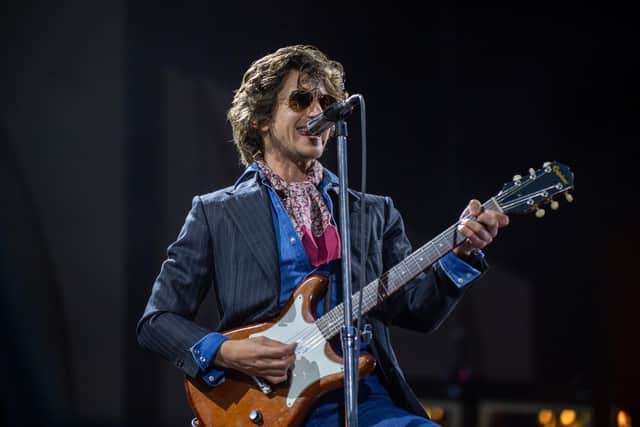 Arctic Monkeys on stage at the Coventry Building Society Arena in Coventry on Wednesday, May 31, 2023. Photo by David Jackson.