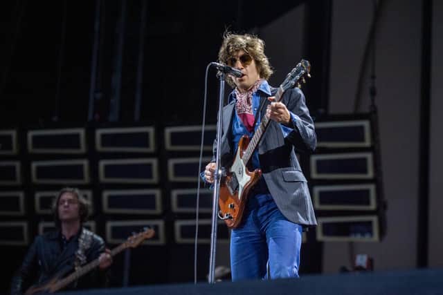 Arctic Monkeys on stage at the Coventry Building Society Arena in Coventry on Wednesday, May 31, 2023. Photo by David Jackson.